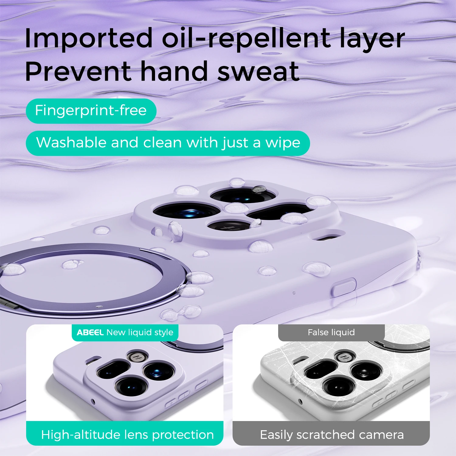 For OPPO Find X9 Pro Case Hand Feel Liquid Silicone Magsafe Ring Holder inner Fur Soft Mobile Phone Cover