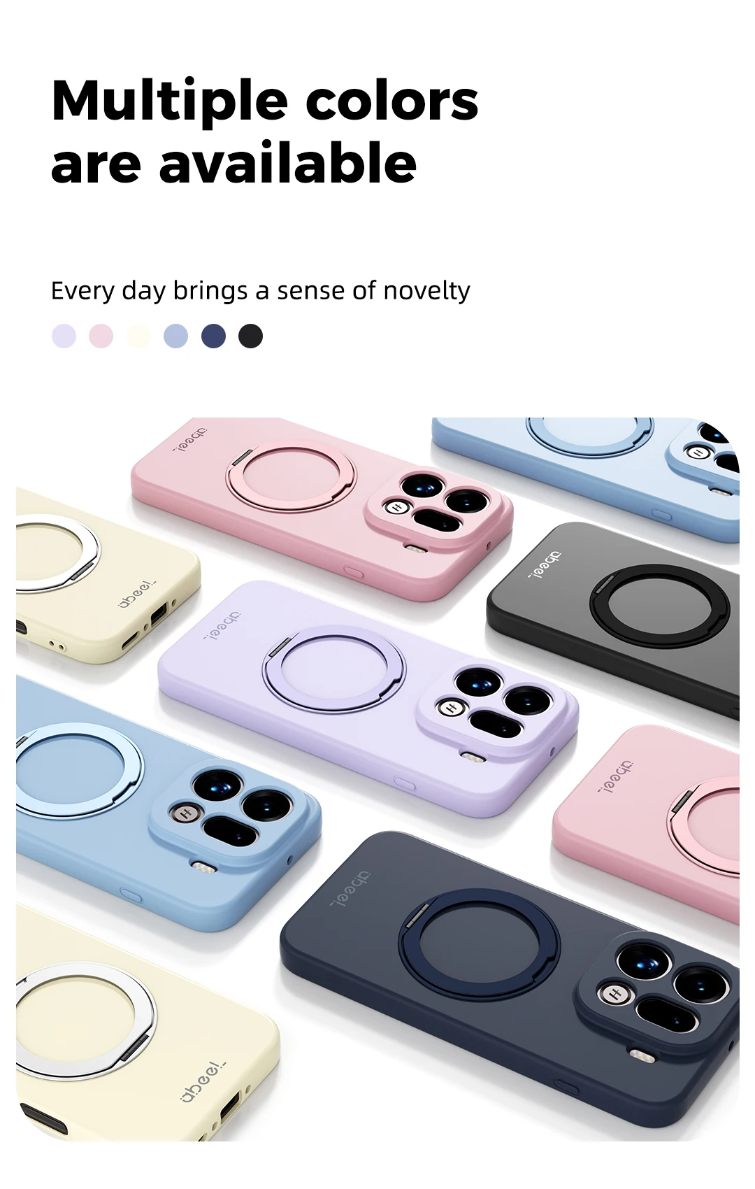 For OPPO Find X9 Pro Case Hand Feel Liquid Silicone Magsafe Ring Holder inner Fur Soft Mobile Phone Cover
