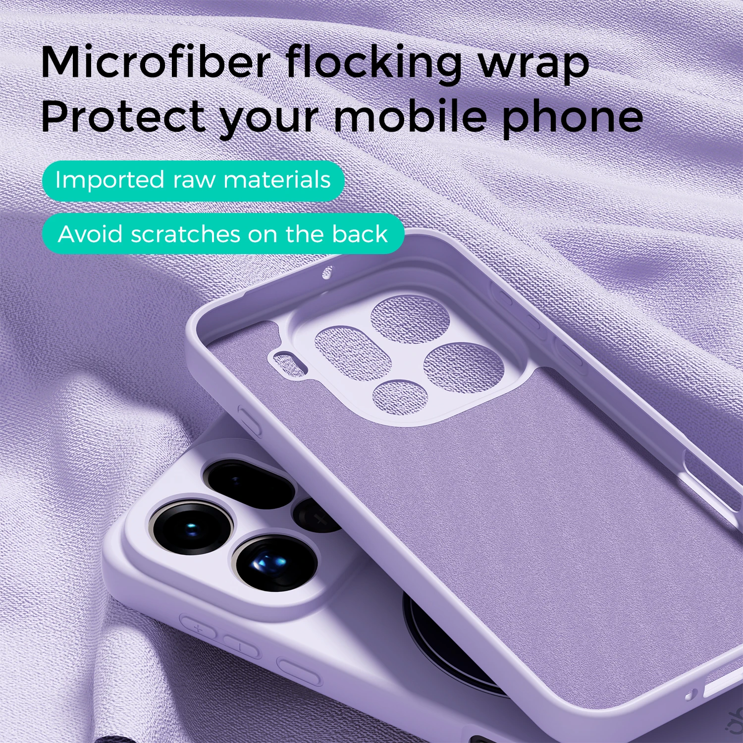 For OPPO Find X9 Pro Case Hand Feel Liquid Silicone Magsafe Ring Holder inner Fur Soft Mobile Phone Cover
