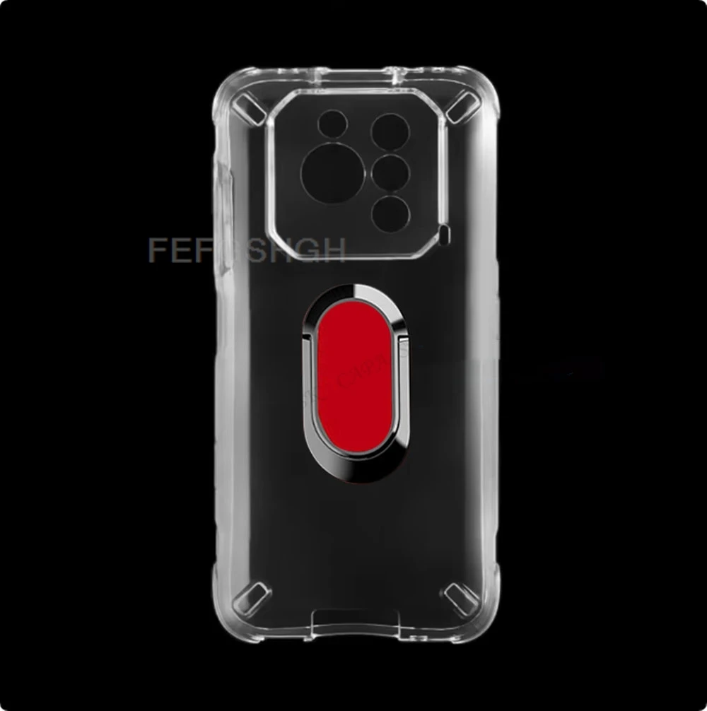 For RugOne Xever 7 Pro RugOneXever7Pro RugOneXever7 Xever7Pro Xever7 Back Ring Holder Bracket Phone Case TPU Soft Silicone Cover