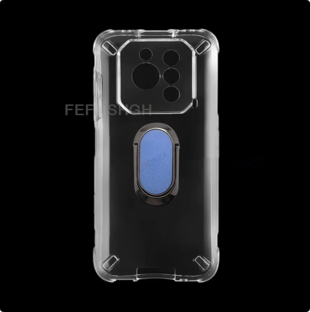 For RugOne Xever 7 Pro RugOneXever7Pro RugOneXever7 Xever7Pro Xever7 Back Ring Holder Bracket Phone Case TPU Soft Silicone Cover