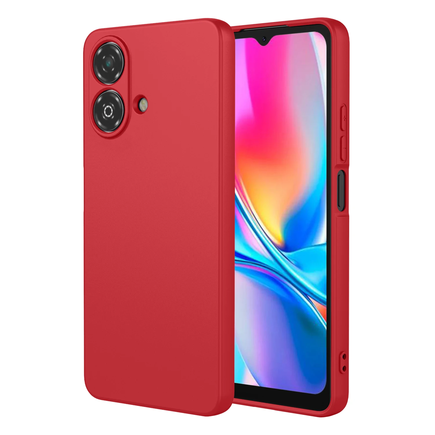 Liquid Silicone Flexible Case For ZTE Blade A35E A35 A55 Protective Cover TPU Shell Fundas Coque Capa