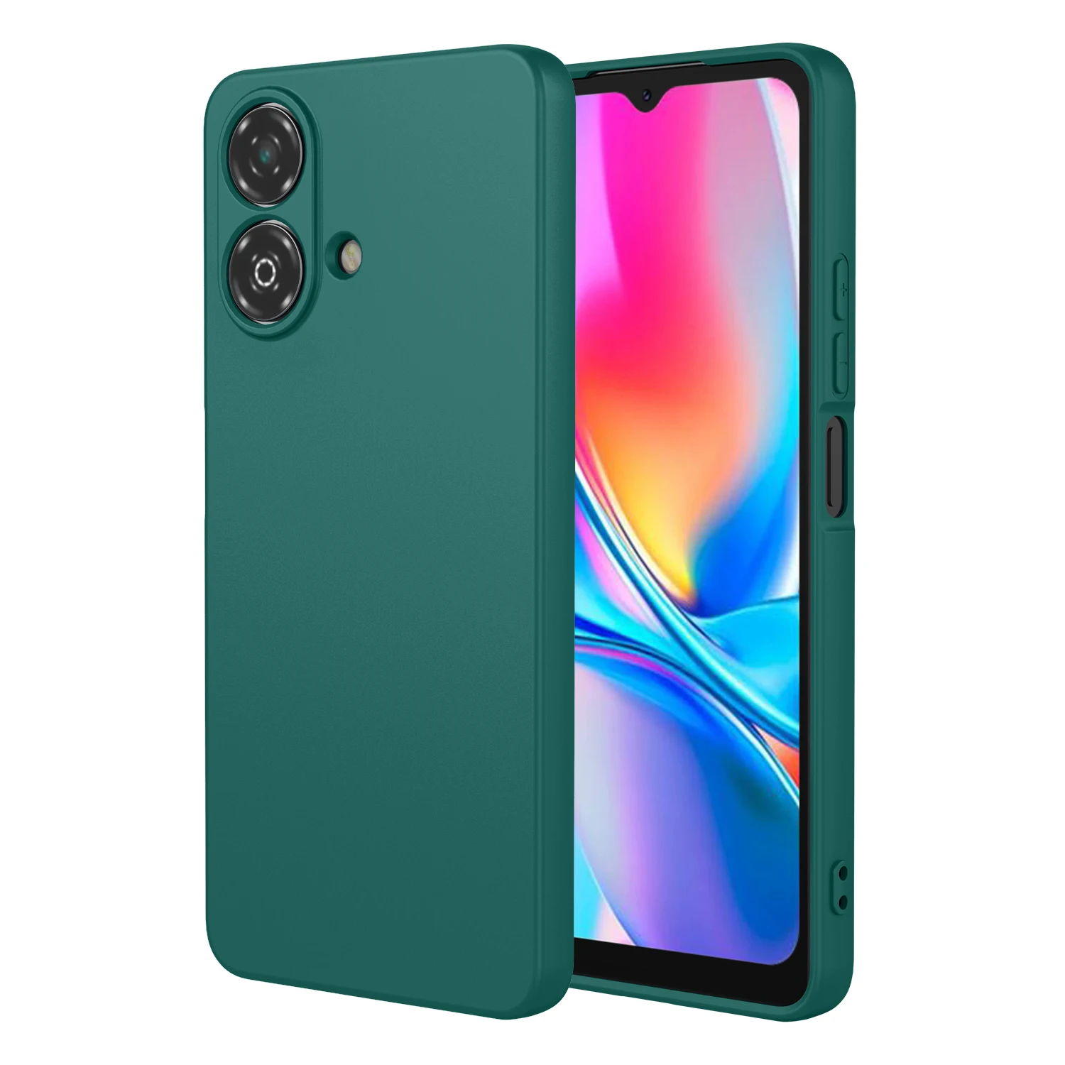 Liquid Silicone Flexible Case For ZTE Blade A35E A35 A55 Protective Cover TPU Shell Fundas Coque Capa