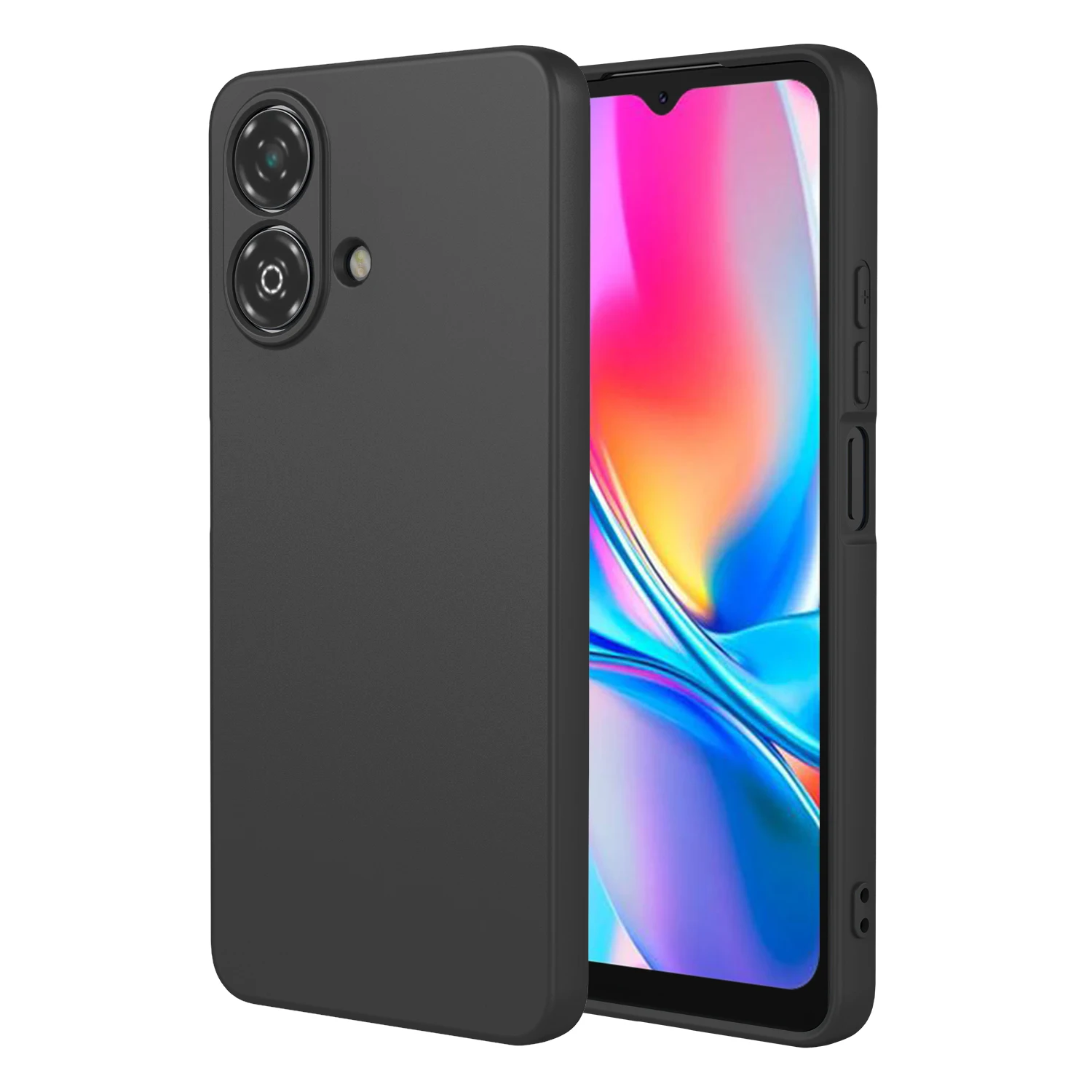 Liquid Silicone Flexible Case For ZTE Blade A35E A35 A55 Protective Cover TPU Shell Fundas Coque Capa