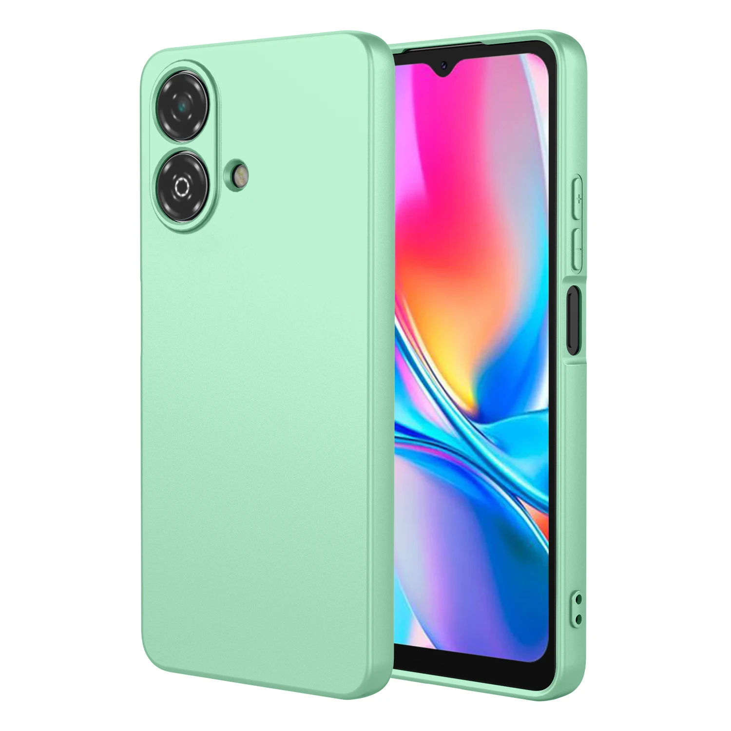 Liquid Silicone Flexible Case For ZTE Blade A35E A35 A55 Protective Cover TPU Shell Fundas Coque Capa