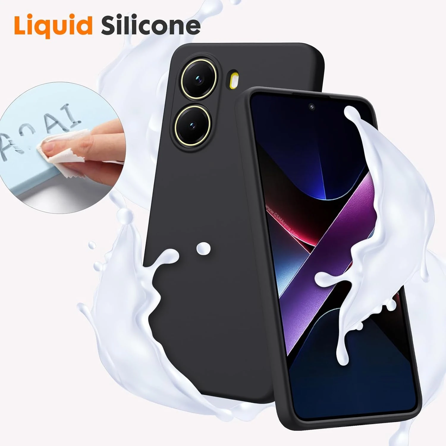 Liquid Silicone Flexible Case For ZTE Blade A35E A35 A55 Protective Cover TPU Shell Fundas Coque Capa