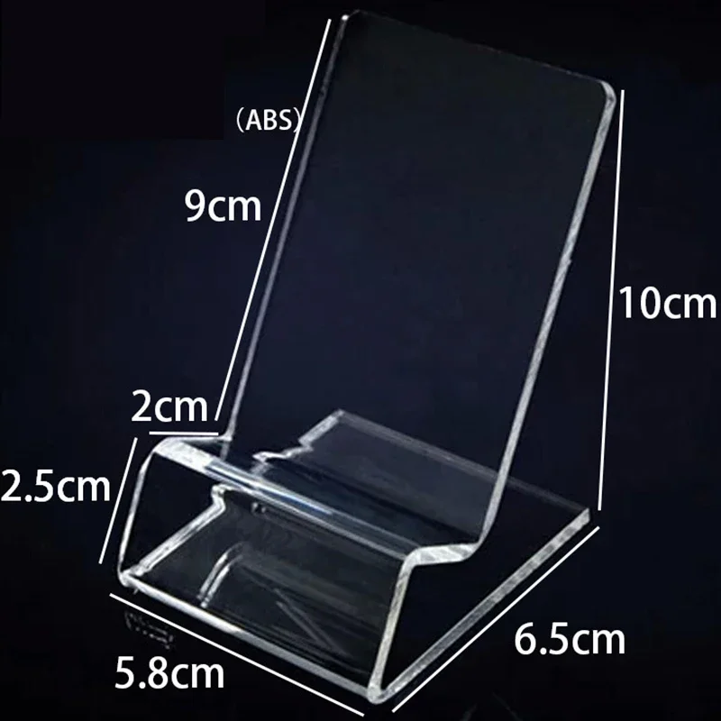 Acrylic Transparent Stand Phone Holder Tablet Bracket Shelf Window Counter Display Showcase For iPhone Smasung Xiaomi Cellphone