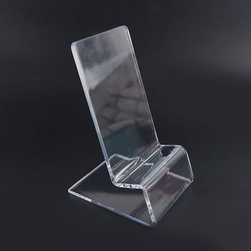 Acrylic Transparent Stand Phone Holder Tablet Bracket Shelf Window Counter Display Showcase For iPhone Smasung Xiaomi Cellphone