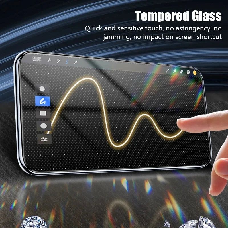 3Pcs Tempered Glass For Xiaomi Redmi 13C Screen Protector for Redmi 13C Tempered Glass Film