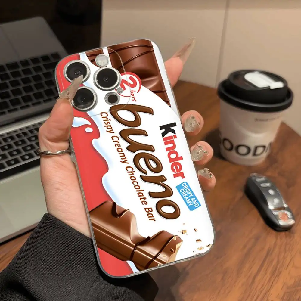 Cute Kinder Surprise Eggs Logo TPU Silicone Case For IPhone 11 12 13 14 15 16 17 Pro Max Shockproof Clear Back Cover