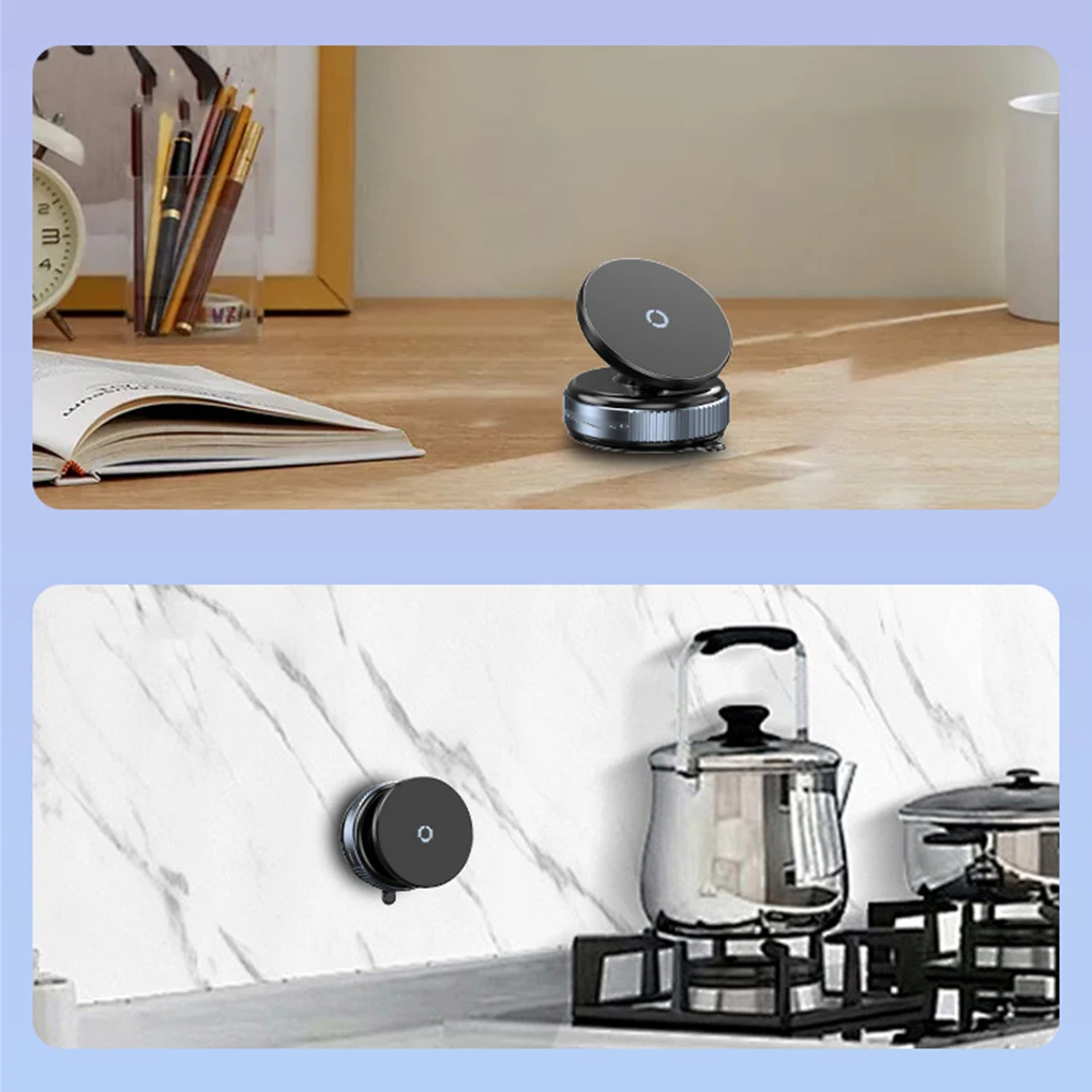 Magnetic Phone Holder Foldable Design 360° Adjustable Vacuum Car Mount For Cell Phone For iphone Live Streaming