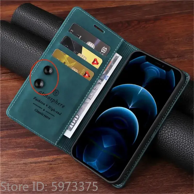 Retro Matte Luxury Flip Wallet Case For Samsung Galaxy Quantum 5 6 4 M05 F05 A556S A566S Stand Solid Colors Leather Phone Cover