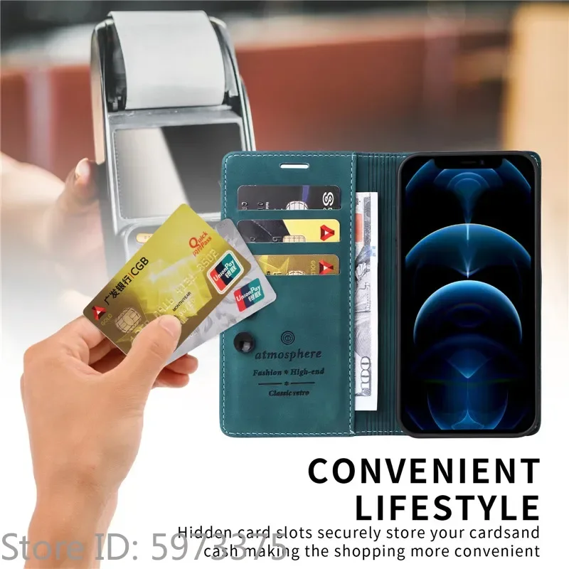 Retro Matte Luxury Flip Wallet Case For Samsung Galaxy Quantum 5 6 4 M05 F05 A556S A566S Stand Solid Colors Leather Phone Cover
