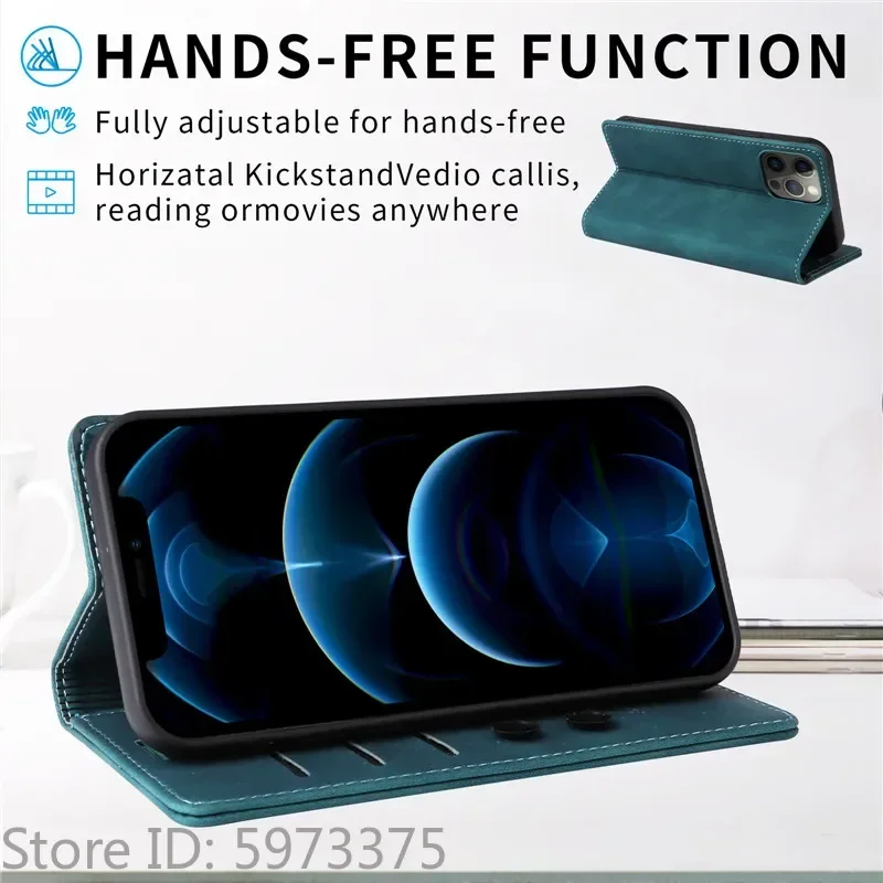 Retro Matte Luxury Flip Wallet Case For Samsung Galaxy Quantum 5 6 4 M05 F05 A556S A566S Stand Solid Colors Leather Phone Cover