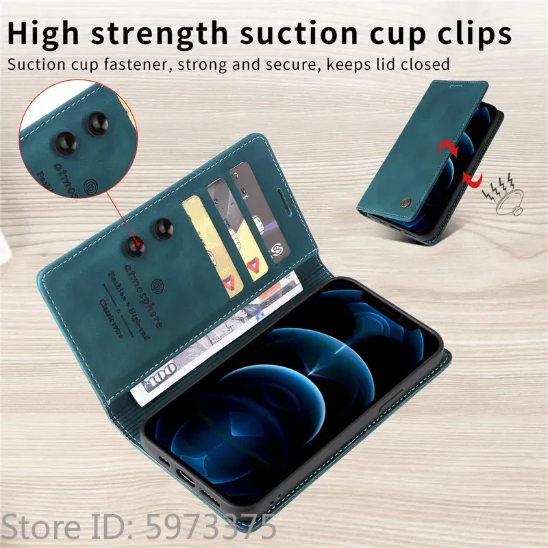 Retro Matte Luxury Flip Wallet Case For Samsung Galaxy Quantum 5 6 4 M05 F05 A556S A566S Stand Solid Colors Leather Phone Cover
