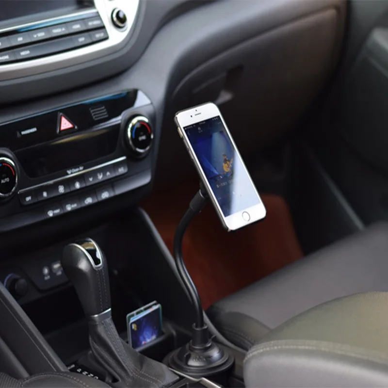 Magnetic Cup Holder Phone Mount Flexible Gooseneck Arm Car Cup Phone Holder Strong Magnets Mount for All Cellphones