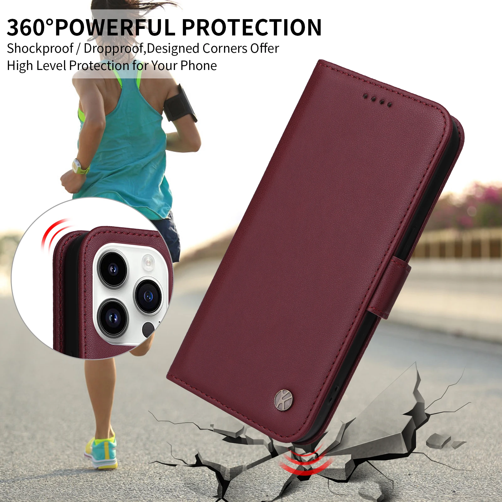 Skin Friendly Magnetic Wallet Leather Case For Motorola G85 5G G84 G75 G64 G55 G54 EU G45 G35 G34 G32 G24 G15 G05 G04S G04 Cover
