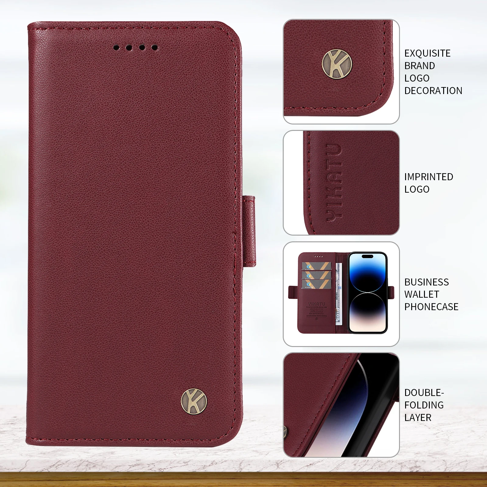Skin Friendly Magnetic Wallet Leather Case For Motorola G85 5G G84 G75 G64 G55 G54 EU G45 G35 G34 G32 G24 G15 G05 G04S G04 Cover