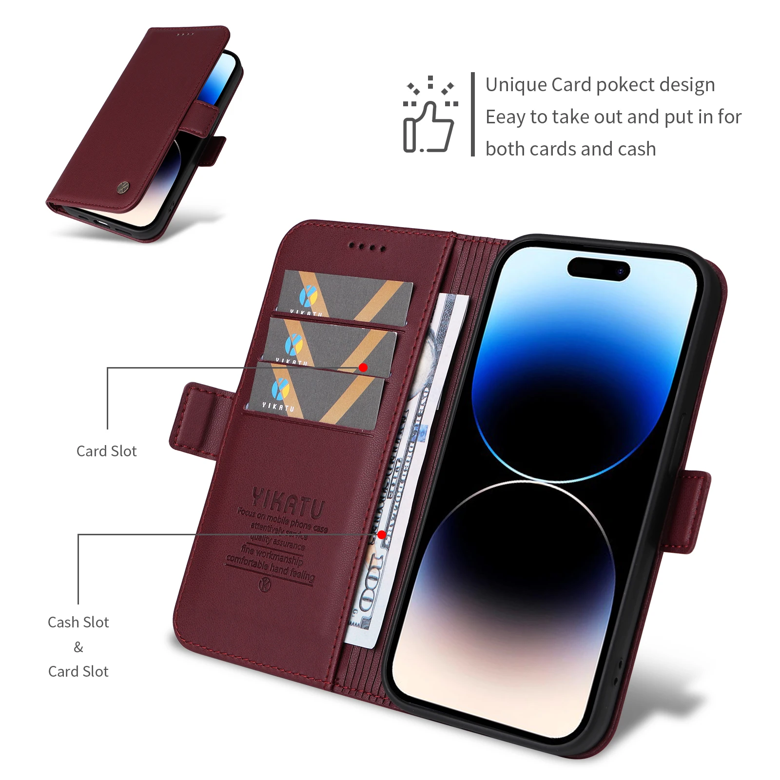 Skin Friendly Magnetic Wallet Leather Case For Motorola G85 5G G84 G75 G64 G55 G54 EU G45 G35 G34 G32 G24 G15 G05 G04S G04 Cover