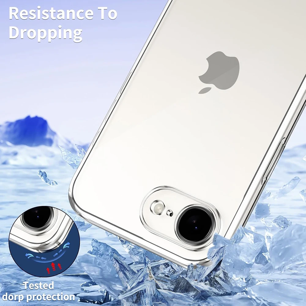 Transparent Soft Case For iPhone 17e 16e 17 16 e Clear Ultra Thin Silicone Back Cover For iPhone17e iPhone16e Shell Shockproof