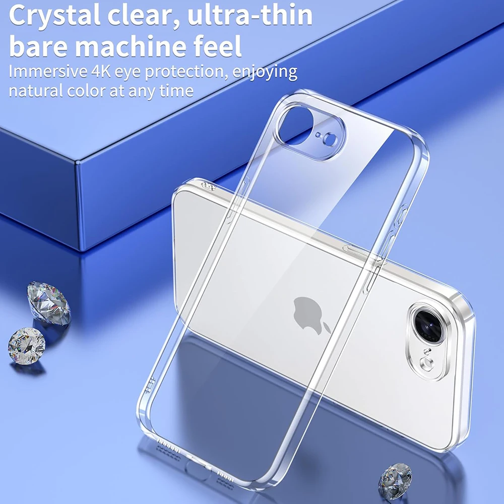 Transparent Soft Case For iPhone 17e 16e 17 16 e Clear Ultra Thin Silicone Back Cover For iPhone17e iPhone16e Shell Shockproof