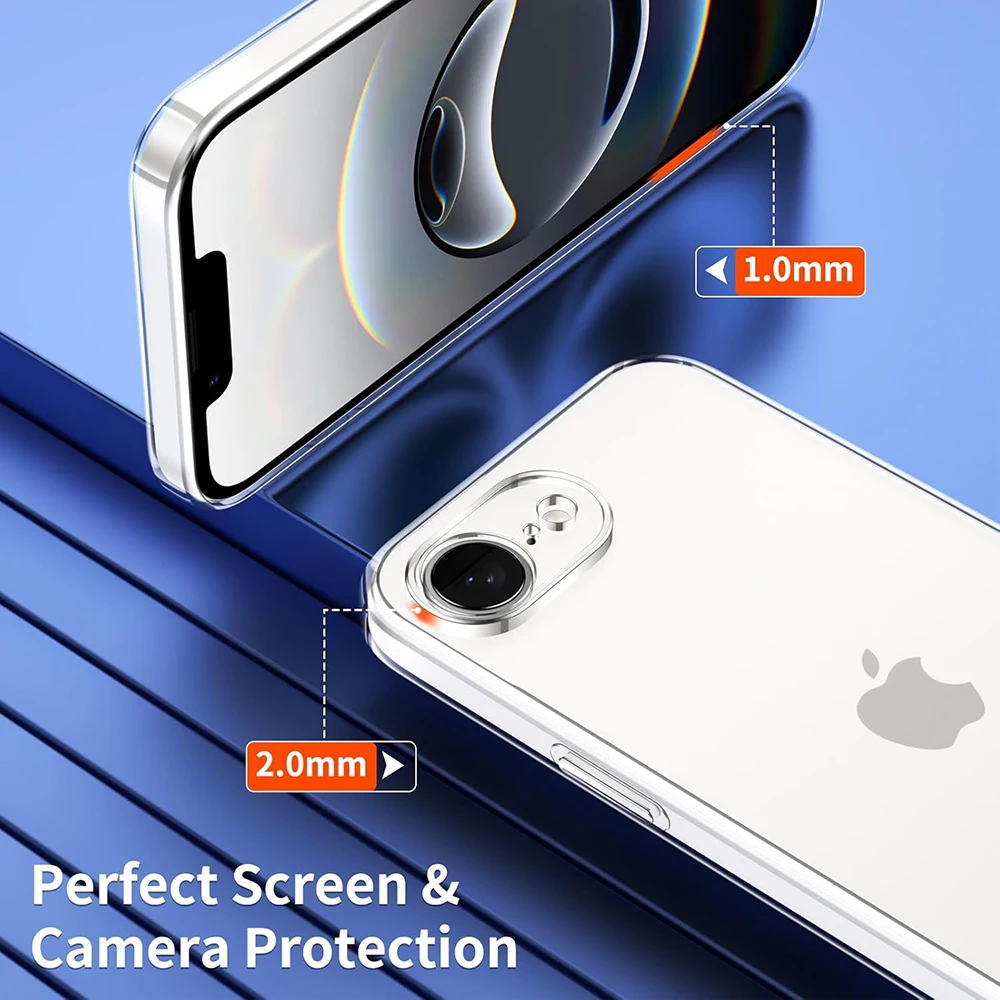 Transparent Soft Case For iPhone 17e 16e 17 16 e Clear Ultra Thin Silicone Back Cover For iPhone17e iPhone16e Shell Shockproof