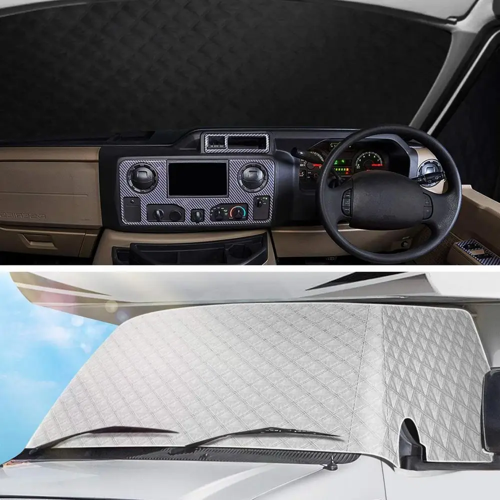 Car Windshield Cover Magnetic UV Protection Sunshade Frost Snow Dust Rain Guard for SUV Truck RV Auto Universal Fit All-season