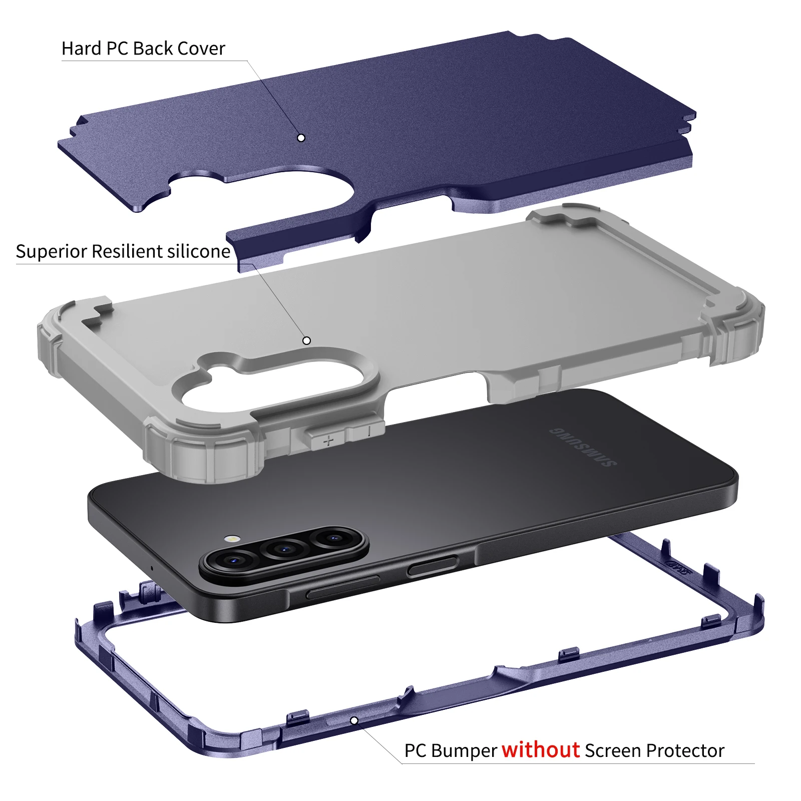 Heavy Duty Hybrid Sturdy Armor Defender High Impact Shockproof Protective Case For Samsung Galaxy A17 5G Cover 2025