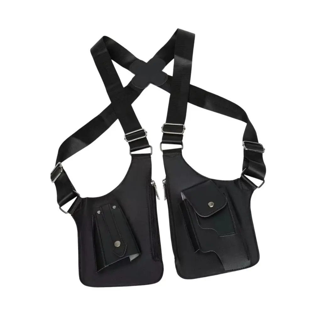 Anti-Theft Underarm Strap Wallet Pocket Oxford Cloth Hidden Pocket Mobile Phone Chest Bags Portable Vintage Shoulder Harness Bag
