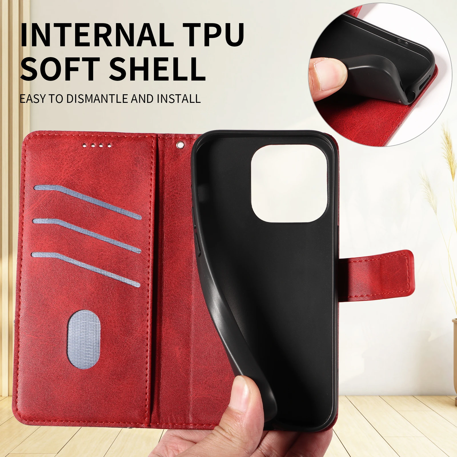For Xiaomi Magnetic Wallet Leather Case 15 15T 14 14T 13 13T Ultra 5G 12T 11T Pro 11i 10T Lite Mix 4 Anti Theft Brush Flip Cover