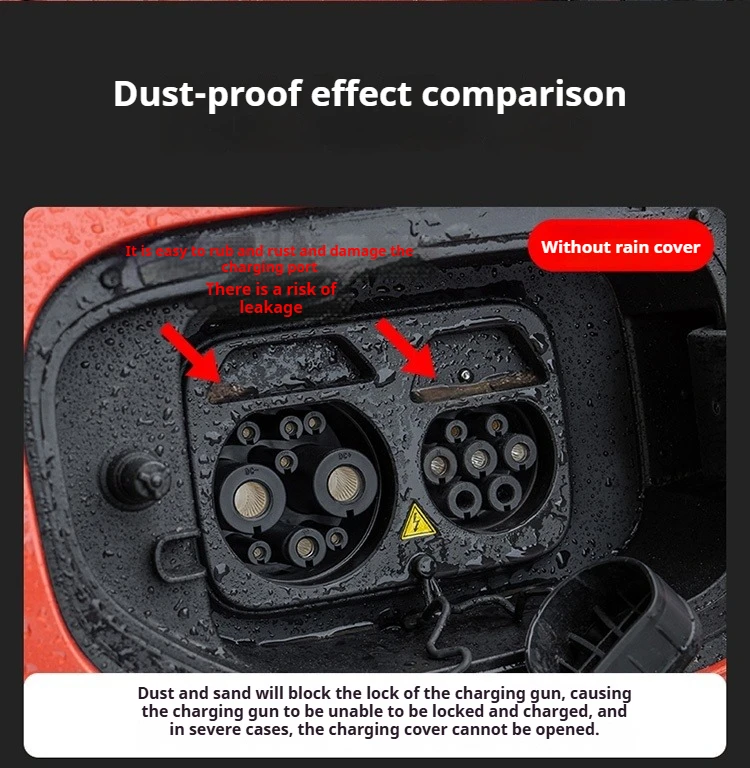 Charging Gun Rain Cover for BYD Sealion 05DM 05EV Sealion 06 07DMI 07EV New Energy Car Charging Port Waterproof Protector Cover