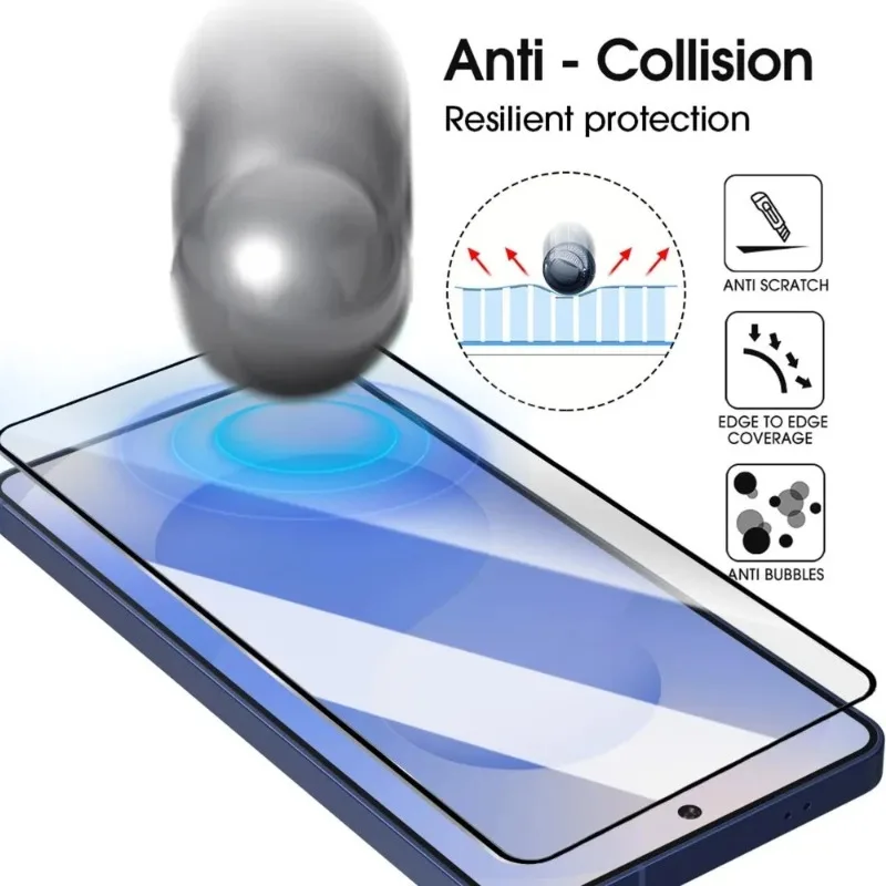 2Pcs Full Cover Screen Protectors for Samsung Galaxy S26 S25 S24 S23 Ultra Tempered Glass for Samsung S22 S21 Plus S25 S26 Edge