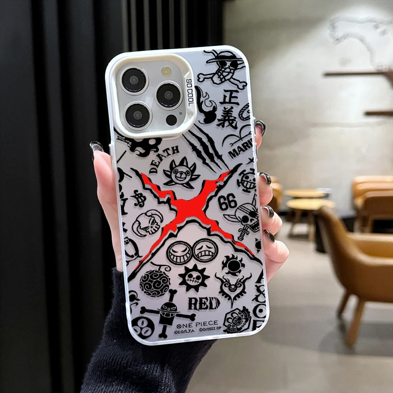 Hot Anime ONE PIECE MONKEY D LUFFY Phone Case for iPhone 12 17 Air Pro Max 16 15 11 14 13 Pro Max XS X XR Plus 8 7 SE 2020 Cover