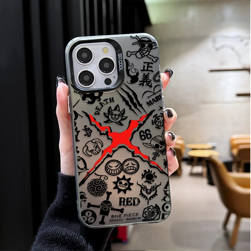 Hot Anime ONE PIECE MONKEY D LUFFY Phone Case for iPhone 12 17 Air Pro Max 16 15 11 14 13 Pro Max XS X XR Plus 8 7 SE 2020 Cover