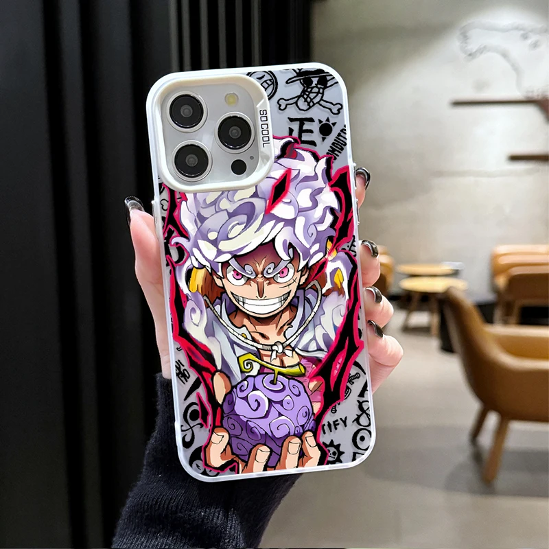 Hot Anime ONE PIECE MONKEY D LUFFY Phone Case for iPhone 12 17 Air Pro Max 16 15 11 14 13 Pro Max XS X XR Plus 8 7 SE 2020 Cover