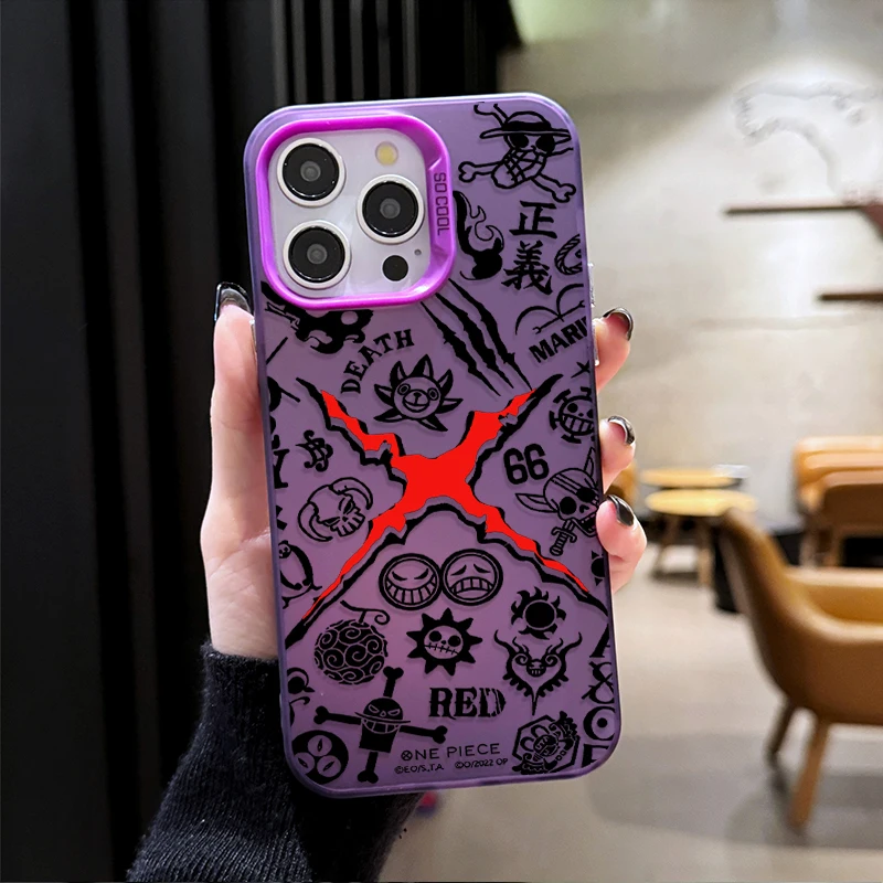 Hot Anime ONE PIECE MONKEY D LUFFY Phone Case for iPhone 12 17 Air Pro Max 16 15 11 14 13 Pro Max XS X XR Plus 8 7 SE 2020 Cover