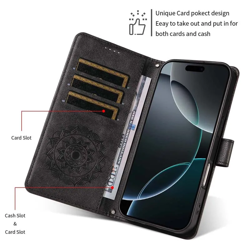 Leather Phone Case for Motorola Moto Edge 70 Fusion 60 50 40 Pro Neo S50 X50 Ultra X70 Air E14 E15 G04 G04S Flip Wallet Cover