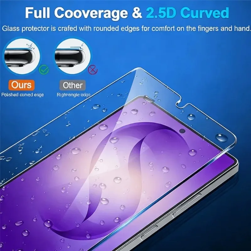 4Pcs Ultra Clear Tempered Glass for Samsung Galaxy S26/S25/S24/Ultra/S23/S22/S21/Plus/S25/S24/FE/Anti-ScratchScreen Protectors
