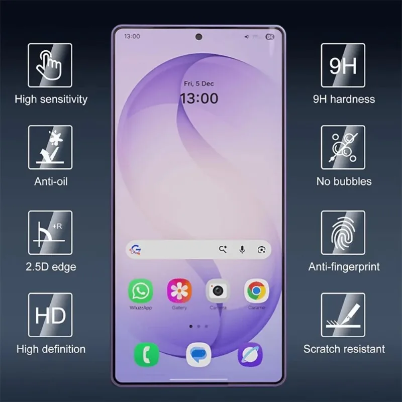 4Pcs Ultra Clear Tempered Glass for Samsung Galaxy S26/S25/S24/Ultra/S23/S22/S21/Plus/S25/S24/FE/Anti-ScratchScreen Protectors