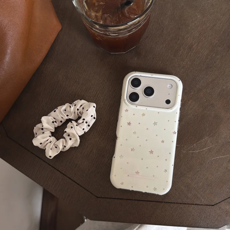 Colored Star-shape Imd Shockproof Phone Case For iPhone 17 16 15 14 13 Pro Max Protector Back Cover
