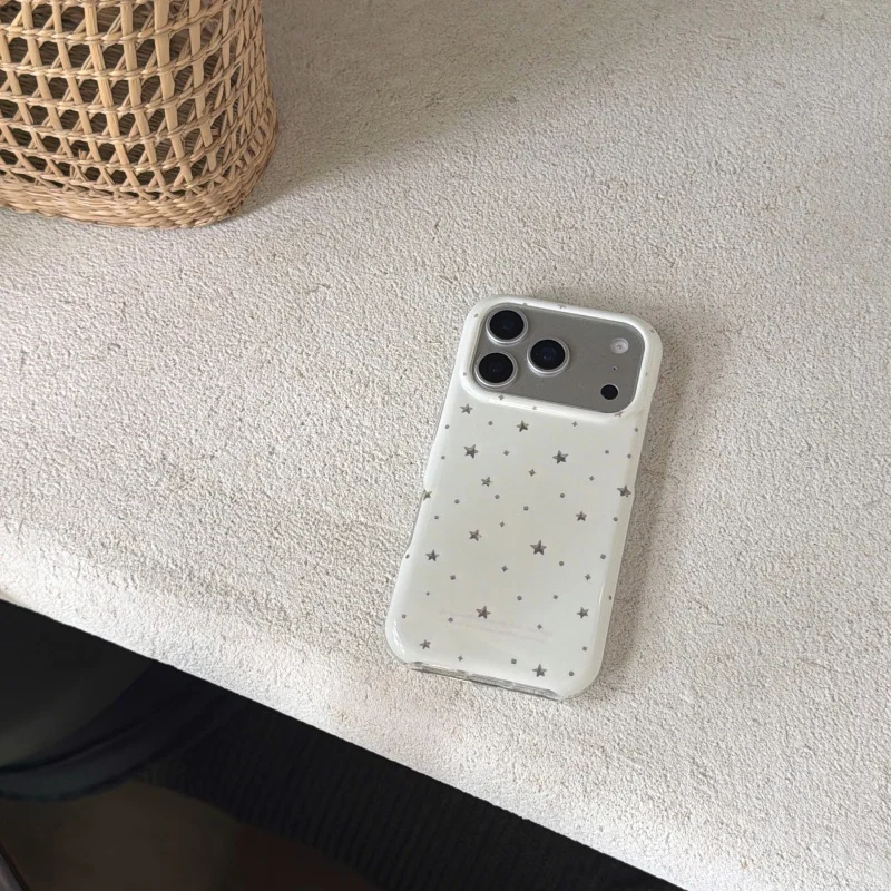 Colored Star-shape Imd Shockproof Phone Case For iPhone 17 16 15 14 13 Pro Max Protector Back Cover