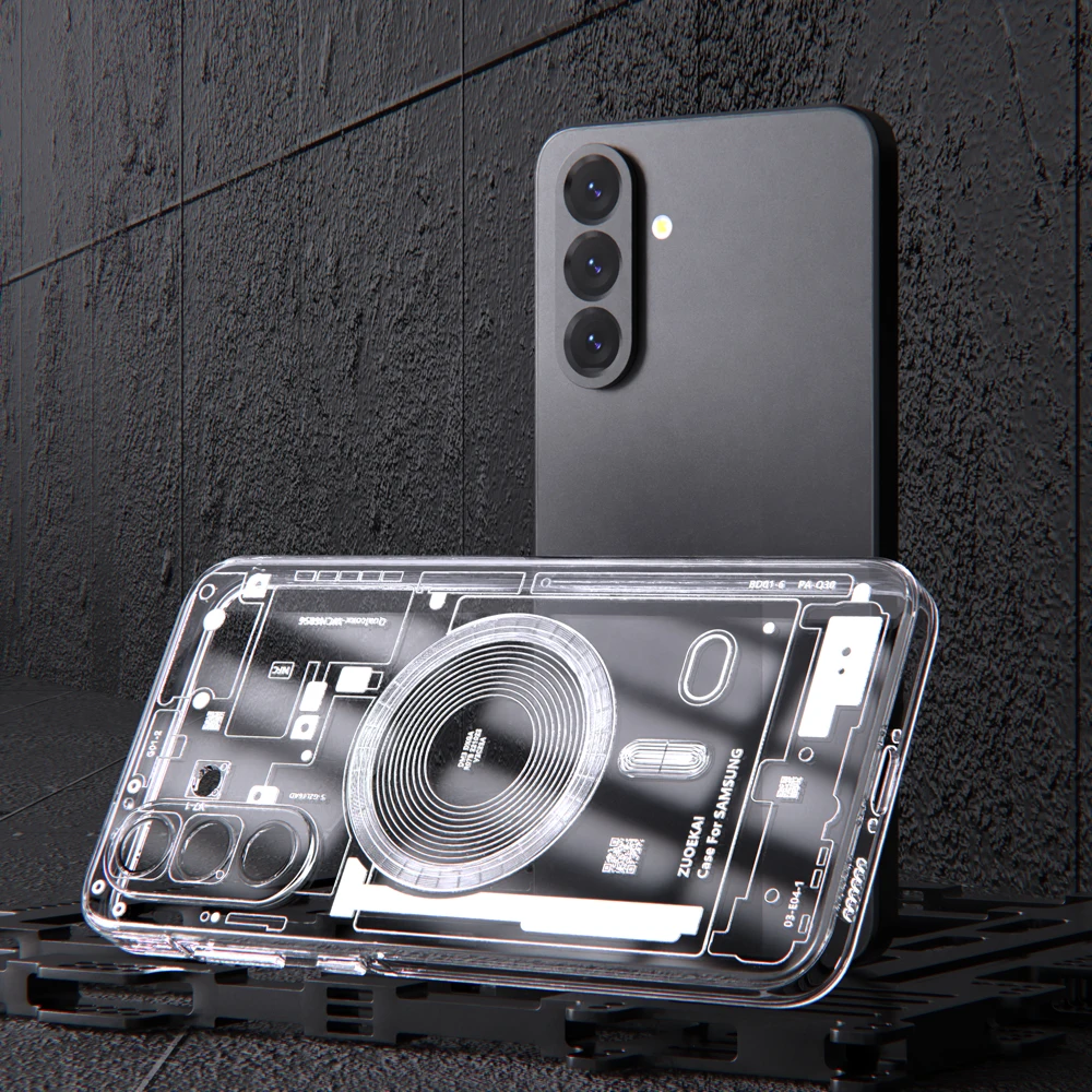 For Samsung Galaxy A56 A36 A16 A55 A35 A15 A54 A17 5G S26 S25 Soft Magsafe transparent protective case wireless charging Cover