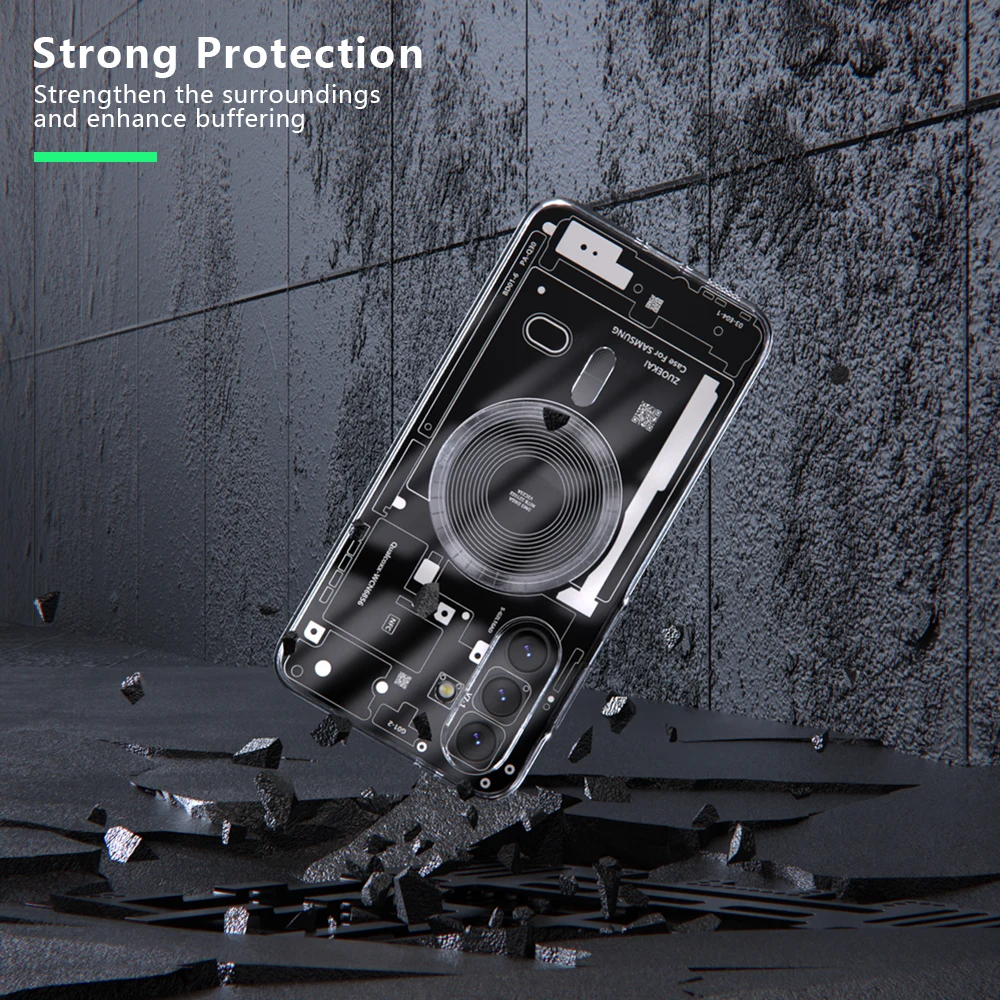 For Samsung Galaxy A56 A36 A16 A55 A35 A15 A54 A17 5G S26 S25 Soft Magsafe transparent protective case wireless charging Cover