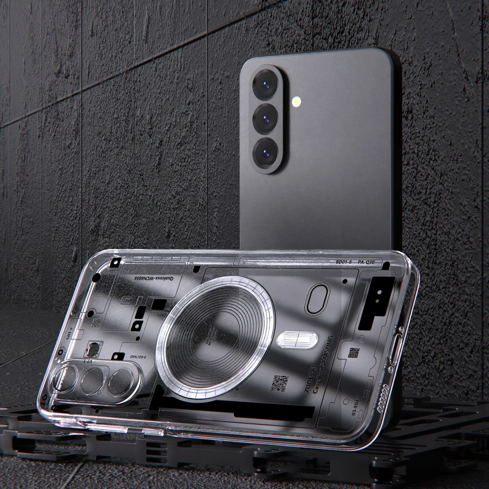For Samsung Galaxy A56 A36 A16 A55 A35 A15 A54 A17 5G S26 S25 Soft Magsafe transparent protective case wireless charging Cover