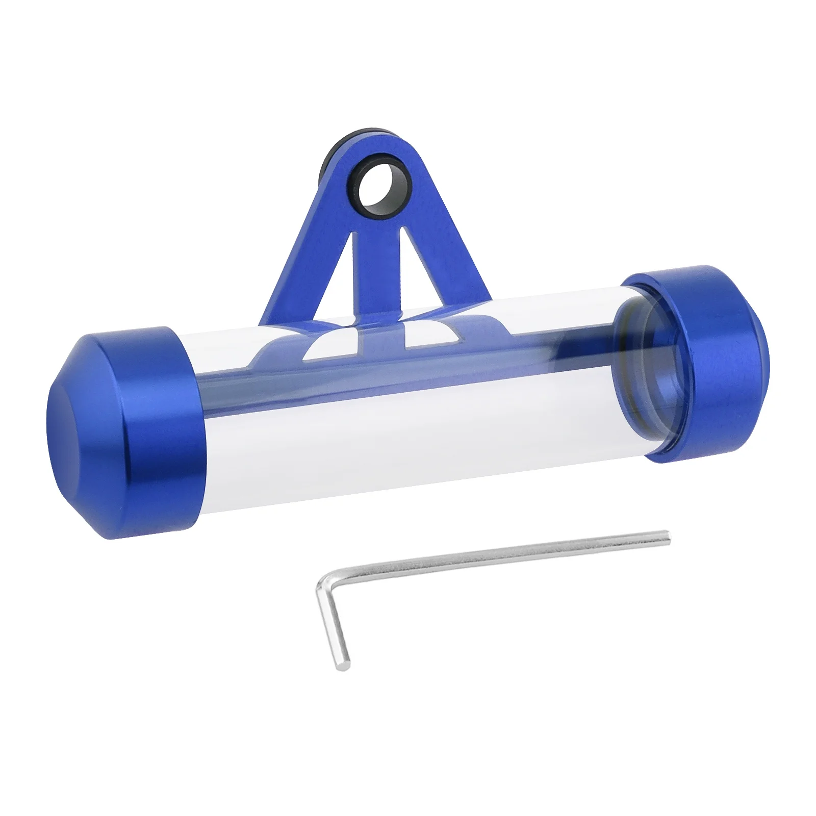 Universal Aluminum Alloy Waterproof Tax Disc Tube Holder Frame Fit for Motorcycle Scooters,Cylindrical Registration Storage Tube