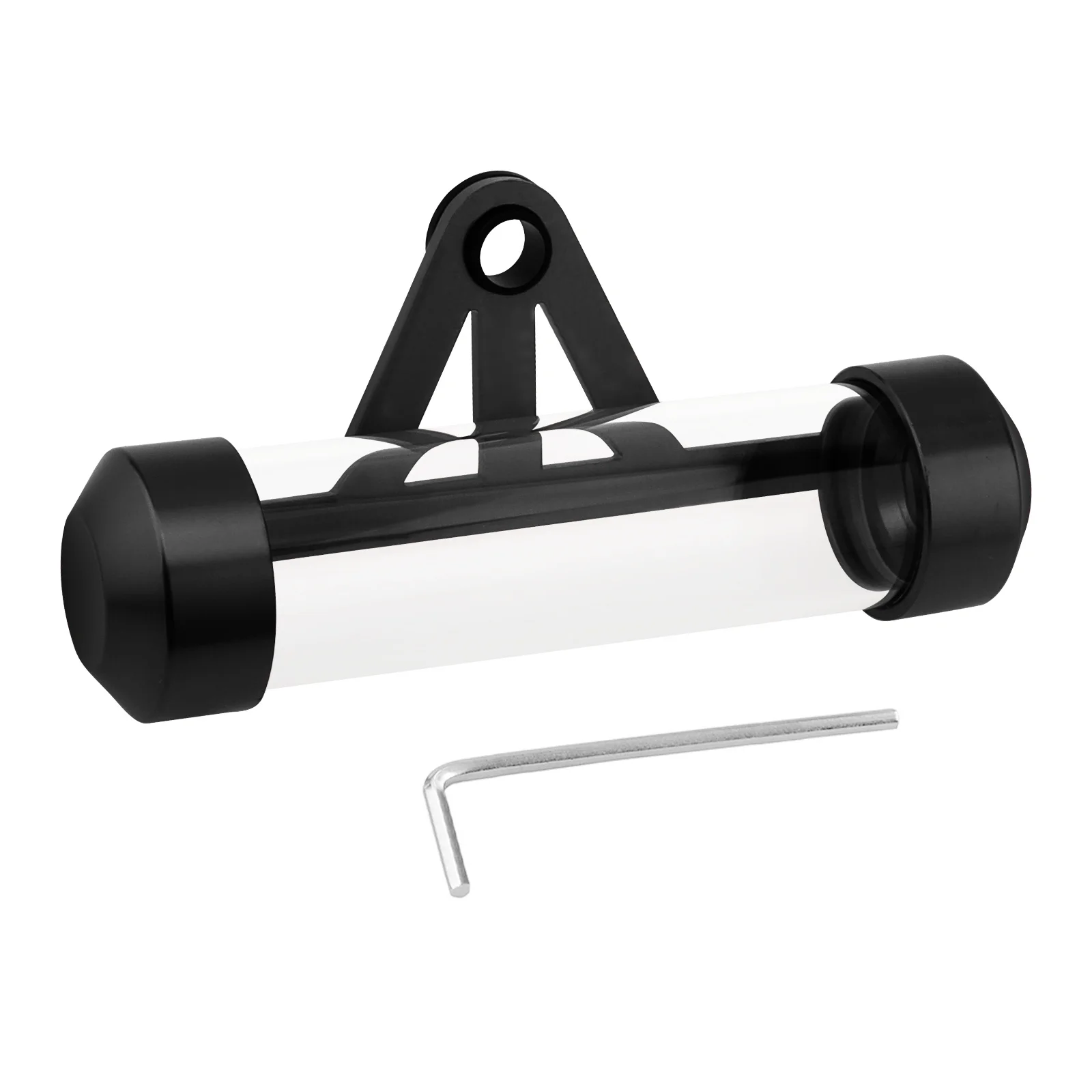 Universal Aluminum Alloy Waterproof Tax Disc Tube Holder Frame Fit for Motorcycle Scooters,Cylindrical Registration Storage Tube