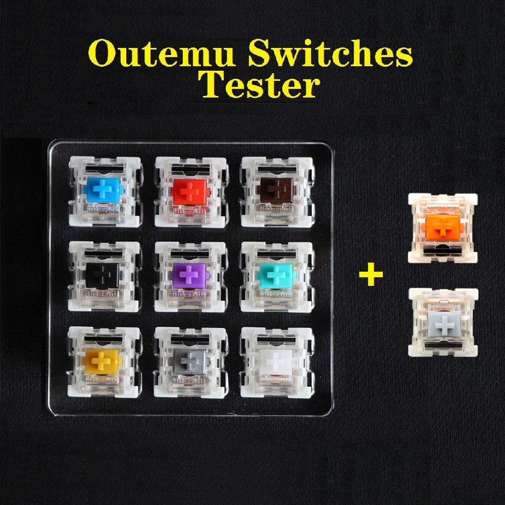Outemu Switches Tester for Mechanical Keyboard Blue Red Brown Black Purple Green Gold Silver Silent White Axis Customize Gaming