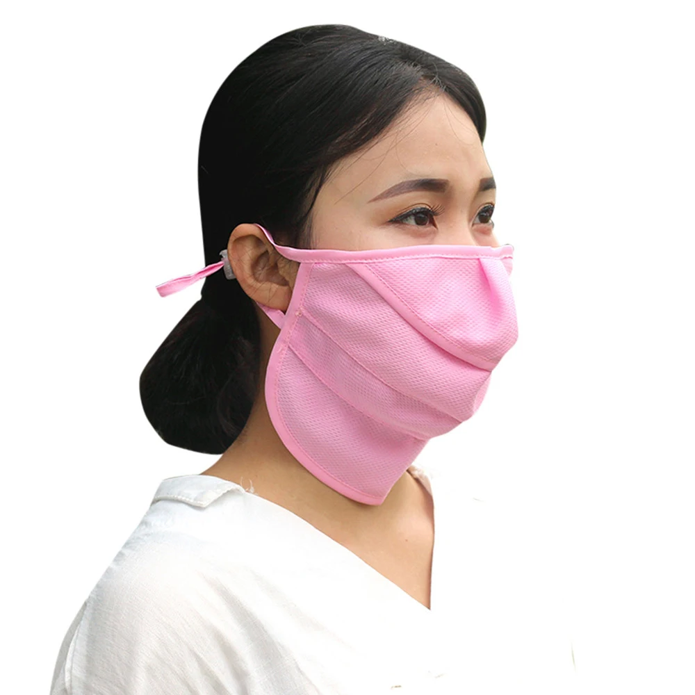 Sun UV Protection Mask Breathable Women Face Mask Cover Scarf Shield Neck Gaiter for Outdoor Running Drive Golf