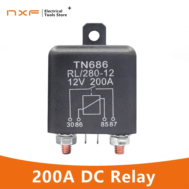 High Current Relay Starting Relay 200A 100A 12V 24V Power Automotive Heavy Current Start relay Car relay