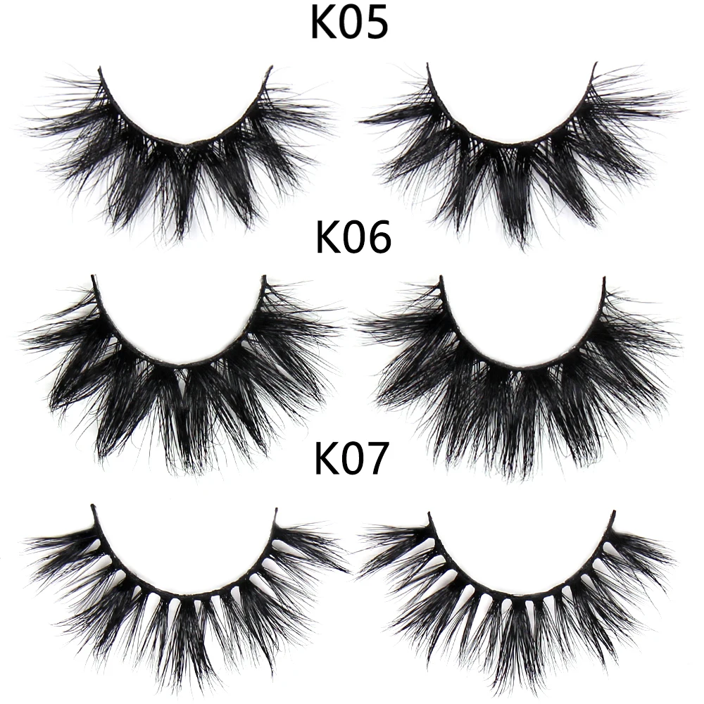 FOXESJI Mink Eye Lashes Fluffy Dramatic Wispy Cross False Eyelashes Strip Lashes Extension Natural Soft 3D Mink Eyelashes Makeup